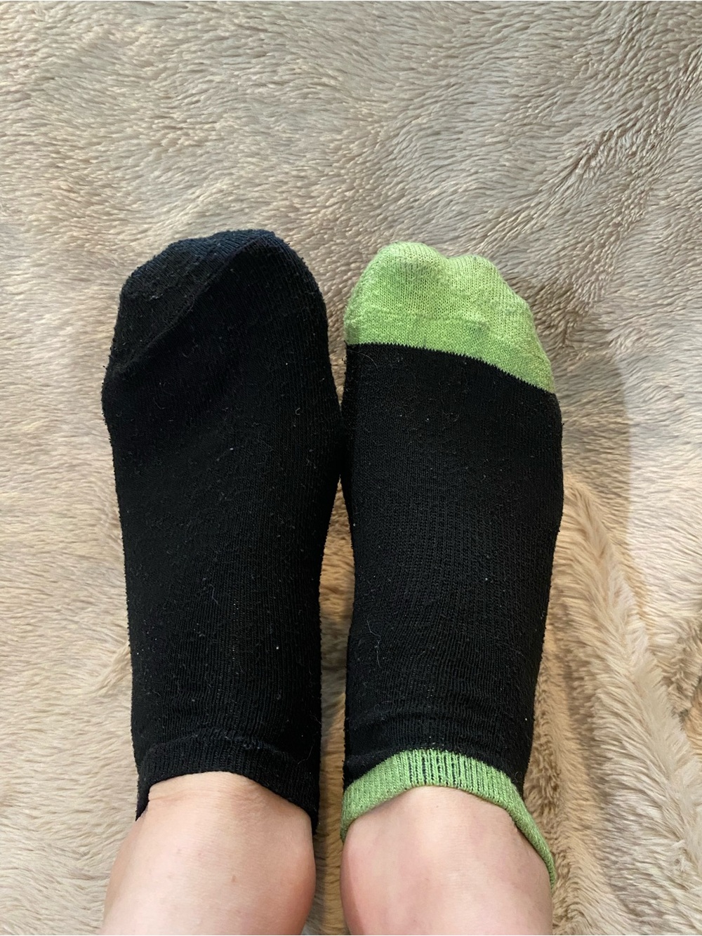 Women Socks - Black and green